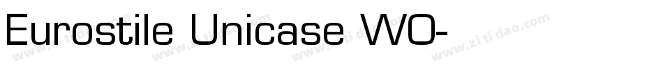 Eurostile Unicase W0字体转换